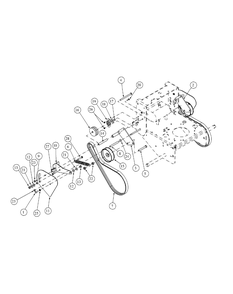 Vari-Touch Drive Assembly Diagram and Parts List for G1548 55AE232S750-WAM Cub Cadet Lawn Mower